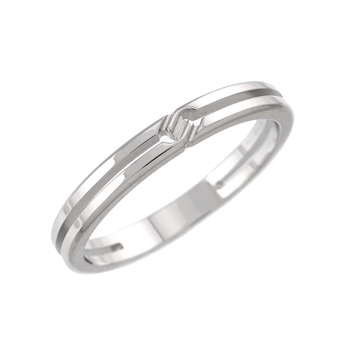 Infinity Ring 18K White Gold 750 Size7 4(US)