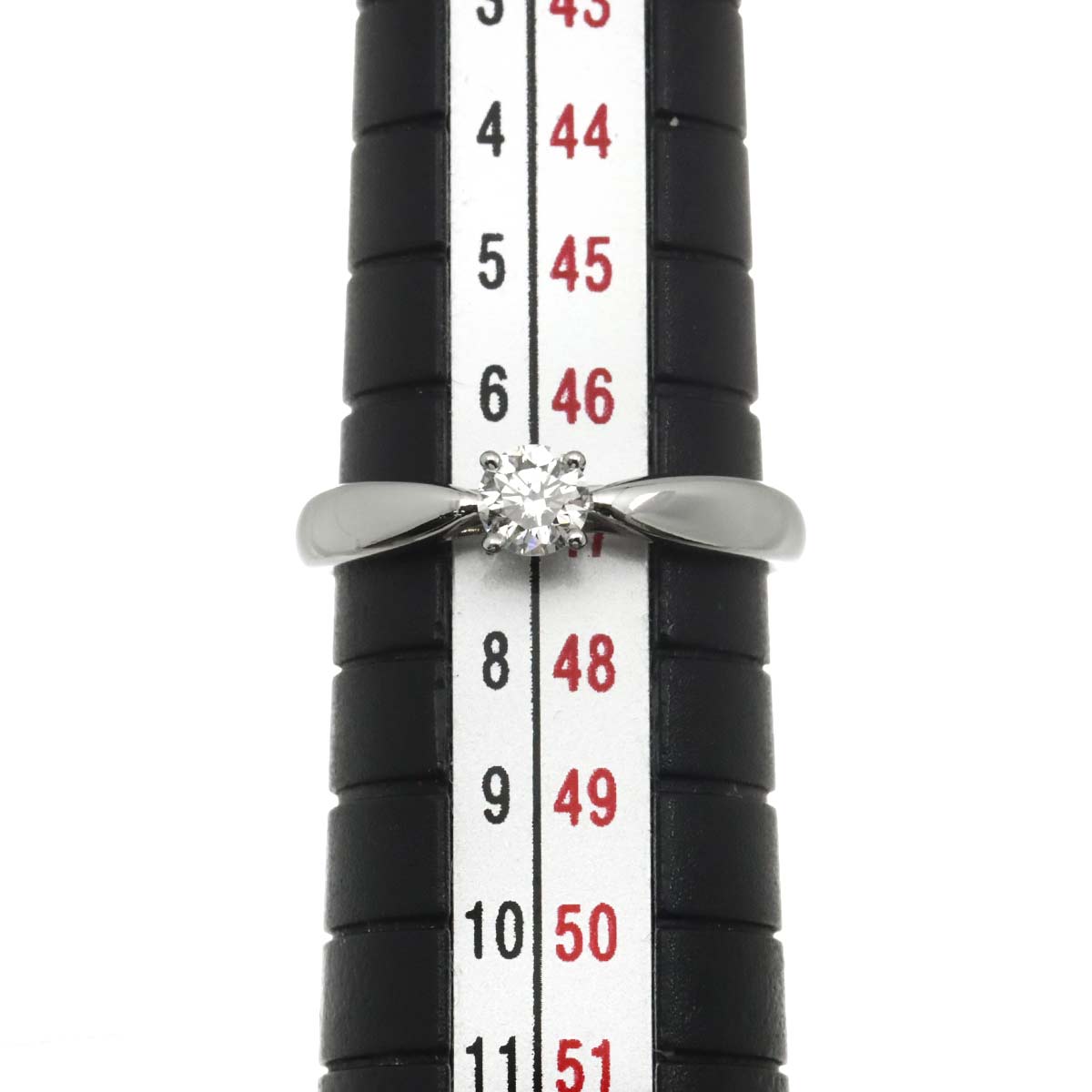 Diamond 0.20ct I/VVS1/3EX Ring Pt Platinum Size4(US)