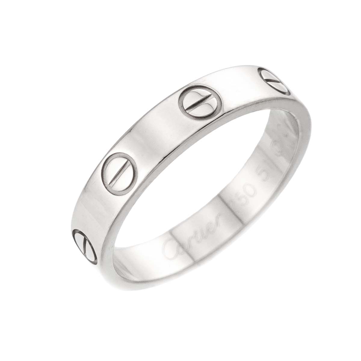 Mini Love Ring 18K White Gold 750 size51 5.5-5.75(US)