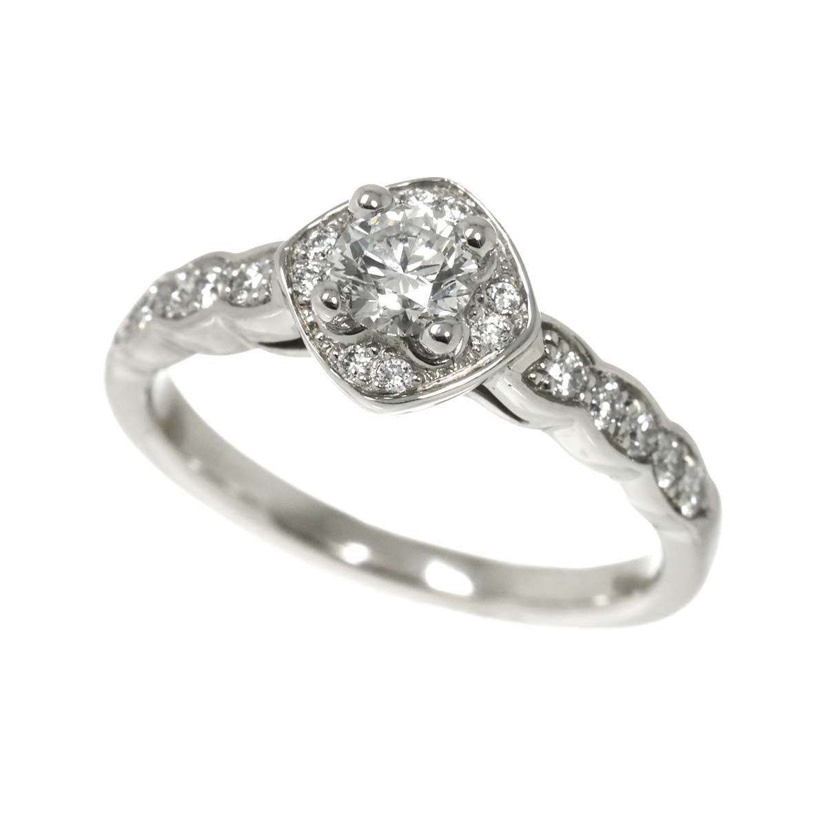 Coco Crush Diamond 0.26ct E/IF/3EX Ring Pt size48 4.5(US)