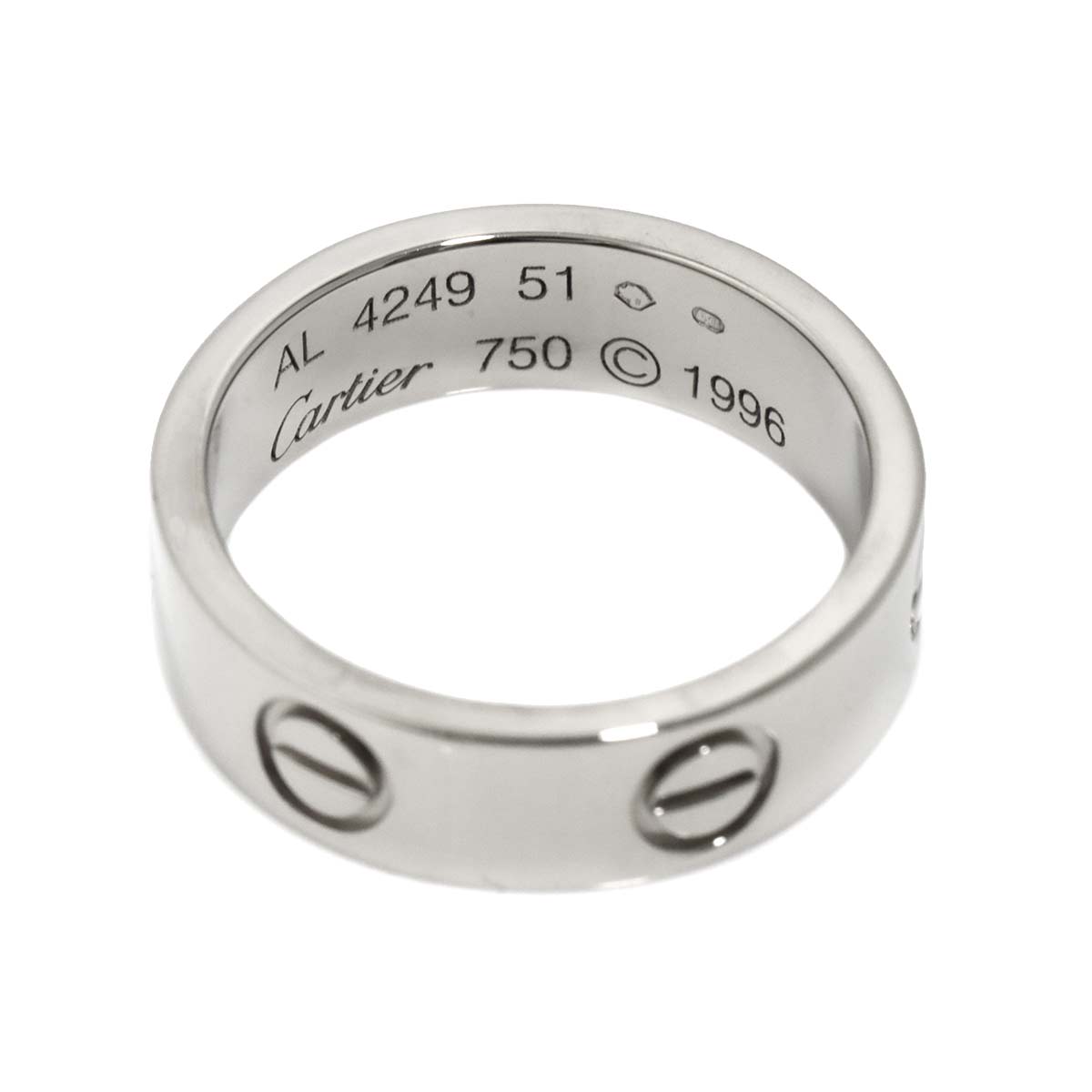 Love Classic Ring 18K White Gold 750 size51 5.25(US)