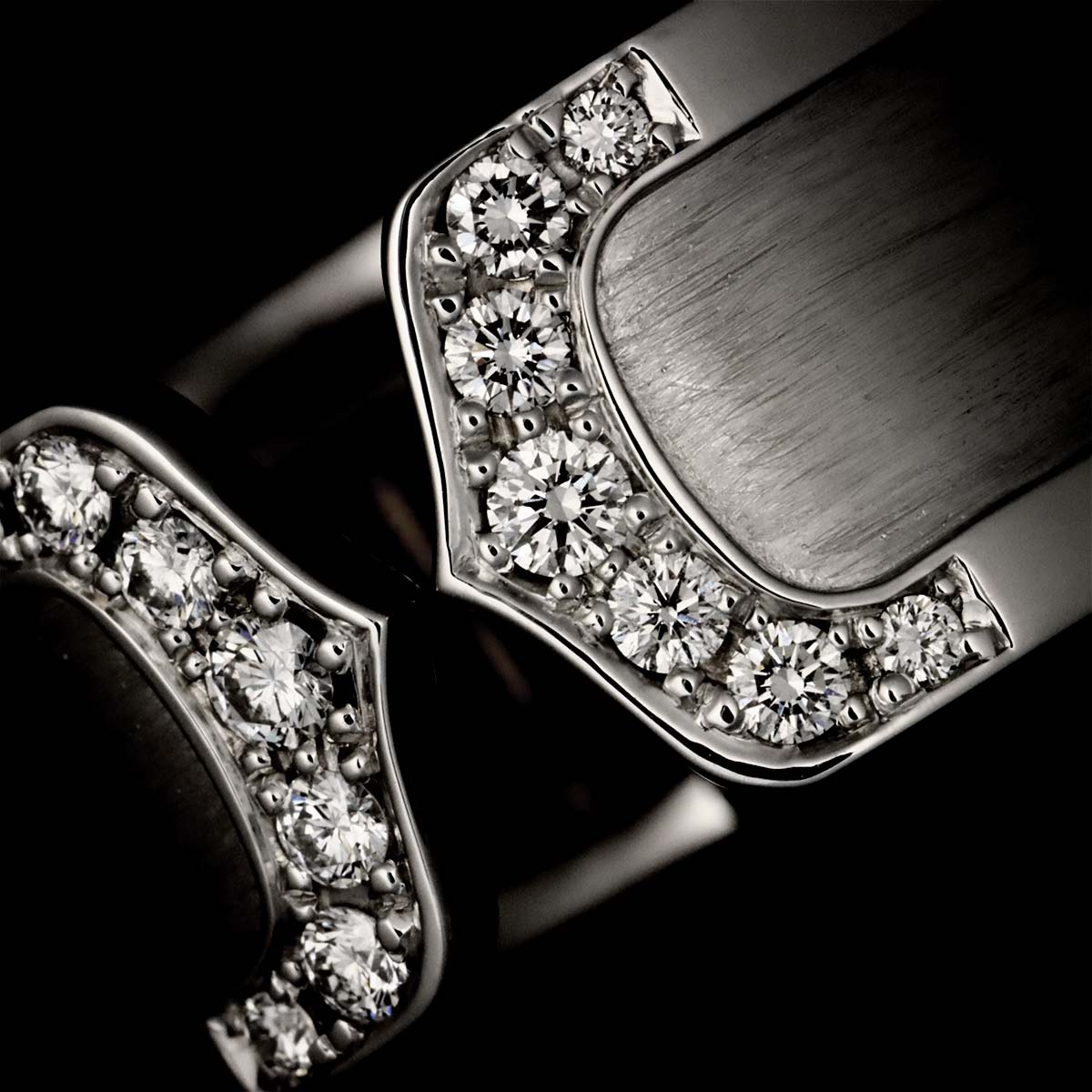 C2 Diamond Ring 18K WG 750 Size52 5.5-5.75(US)