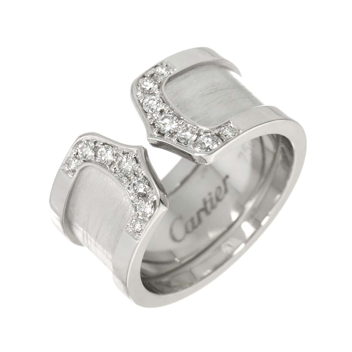 C2 Diamond Ring 18K WG 750 Size52 5.5-5.75(US)