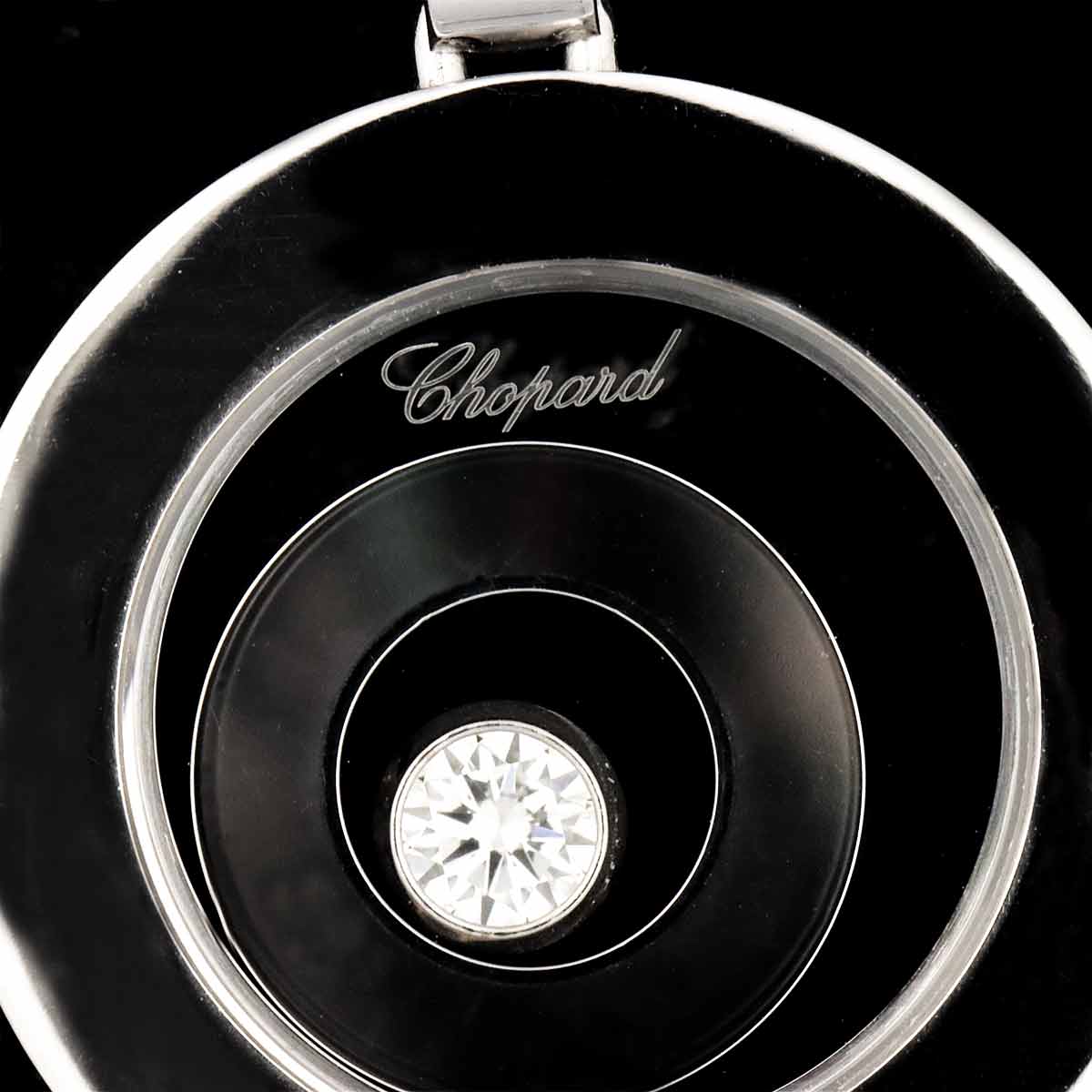 Happy Spirit Diamond Necklace 18K White Gold 750