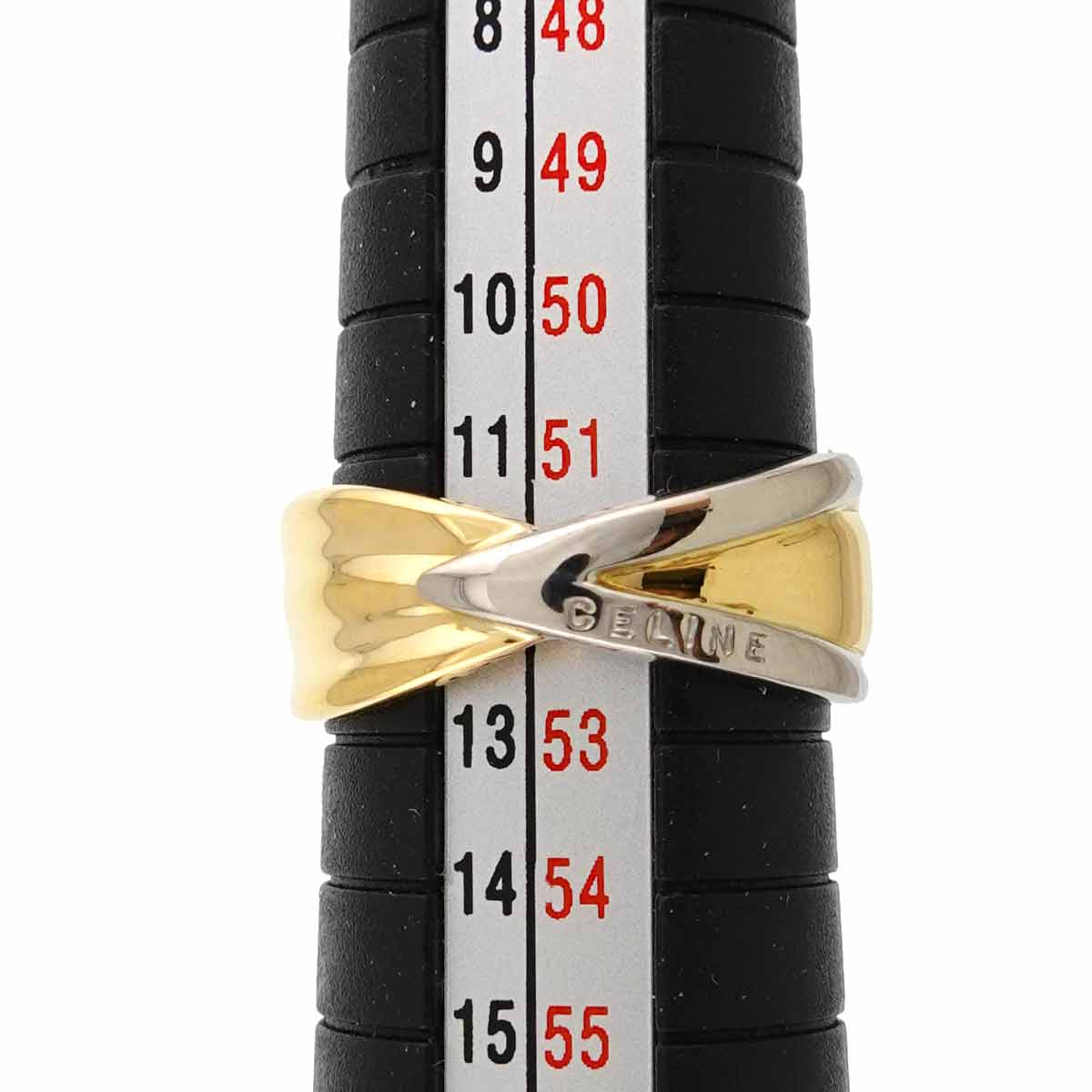 Ring Pt 18K YG 750 size6(US)