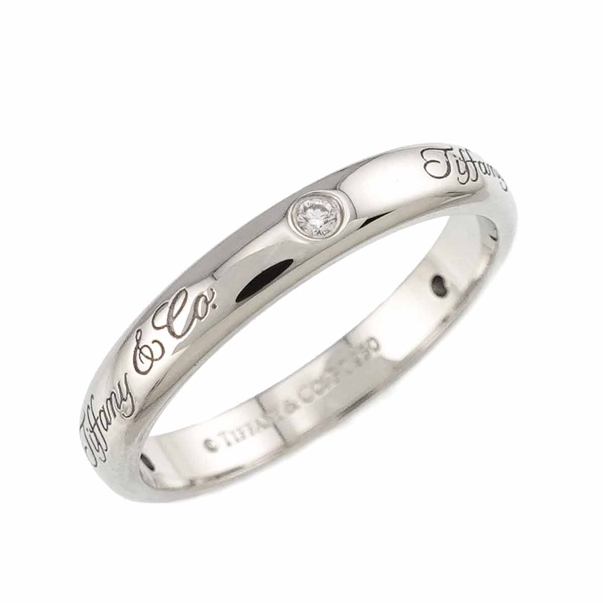 Lucida Notes Diamond Ring Pt Platinum size5.5-5.75(US)