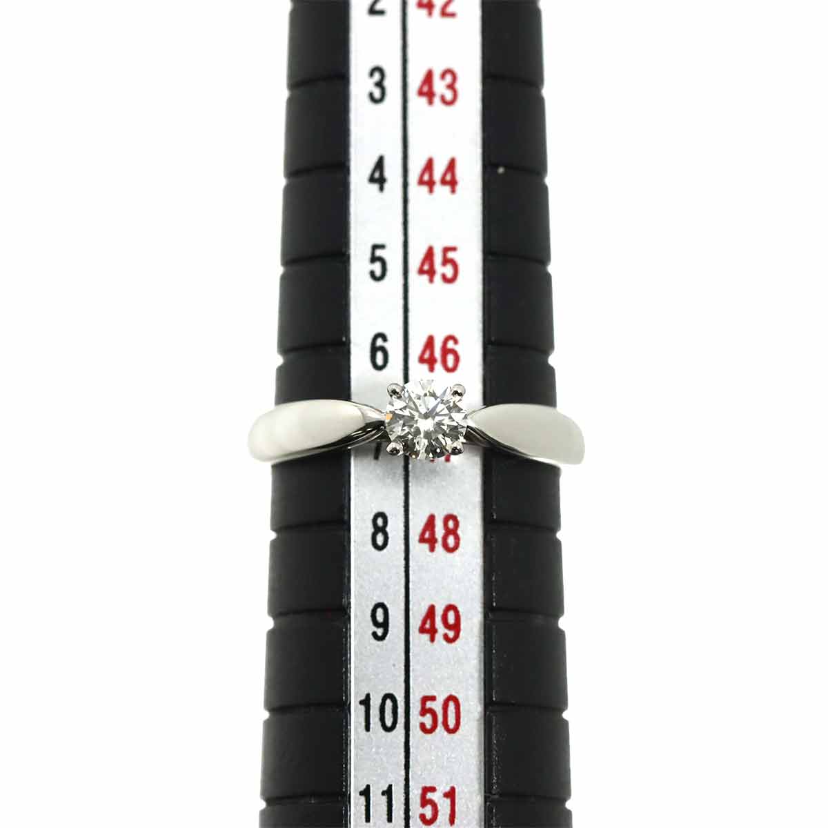 Diamond 0.26ct I/VVS1/3EX Ring Pt Platinum Size4(US)