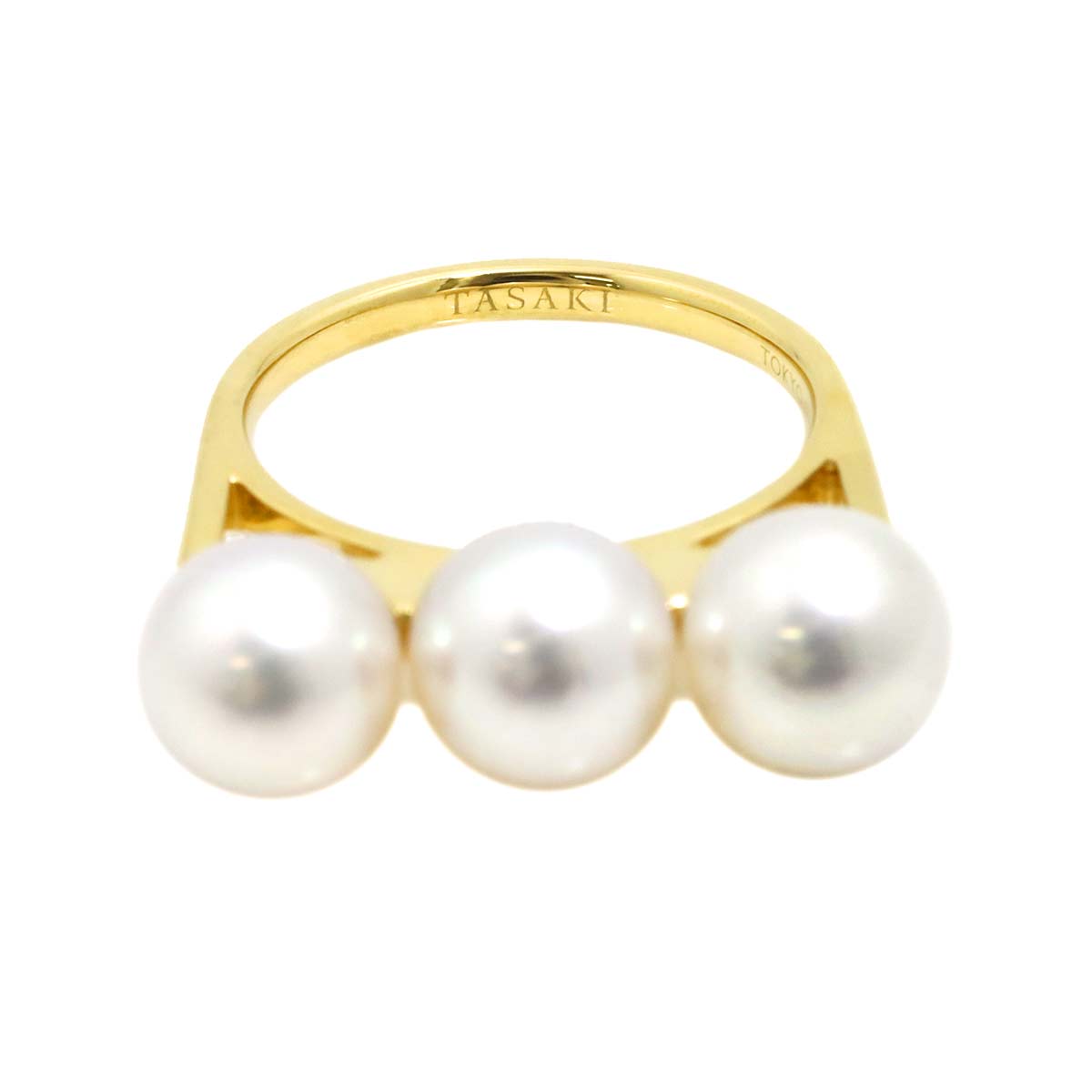 Balance era Akoya Pearl 8.1-8.0mm Ring 18K YG 750 Size6.75(US)