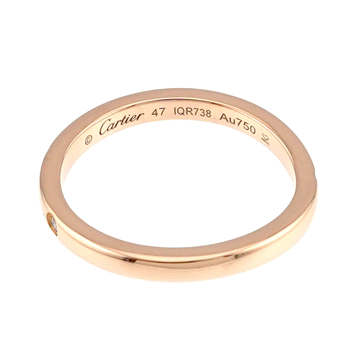 Ballerine Diamond Ring 18K Pink Gold 750 size47 4(US)
