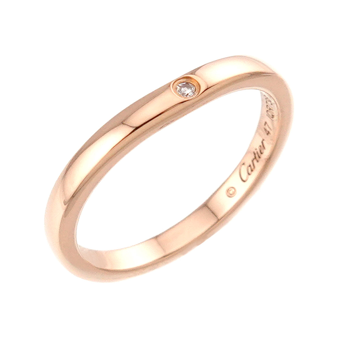Ballerine Diamond Ring 18K Pink Gold 750 size47 4(US)