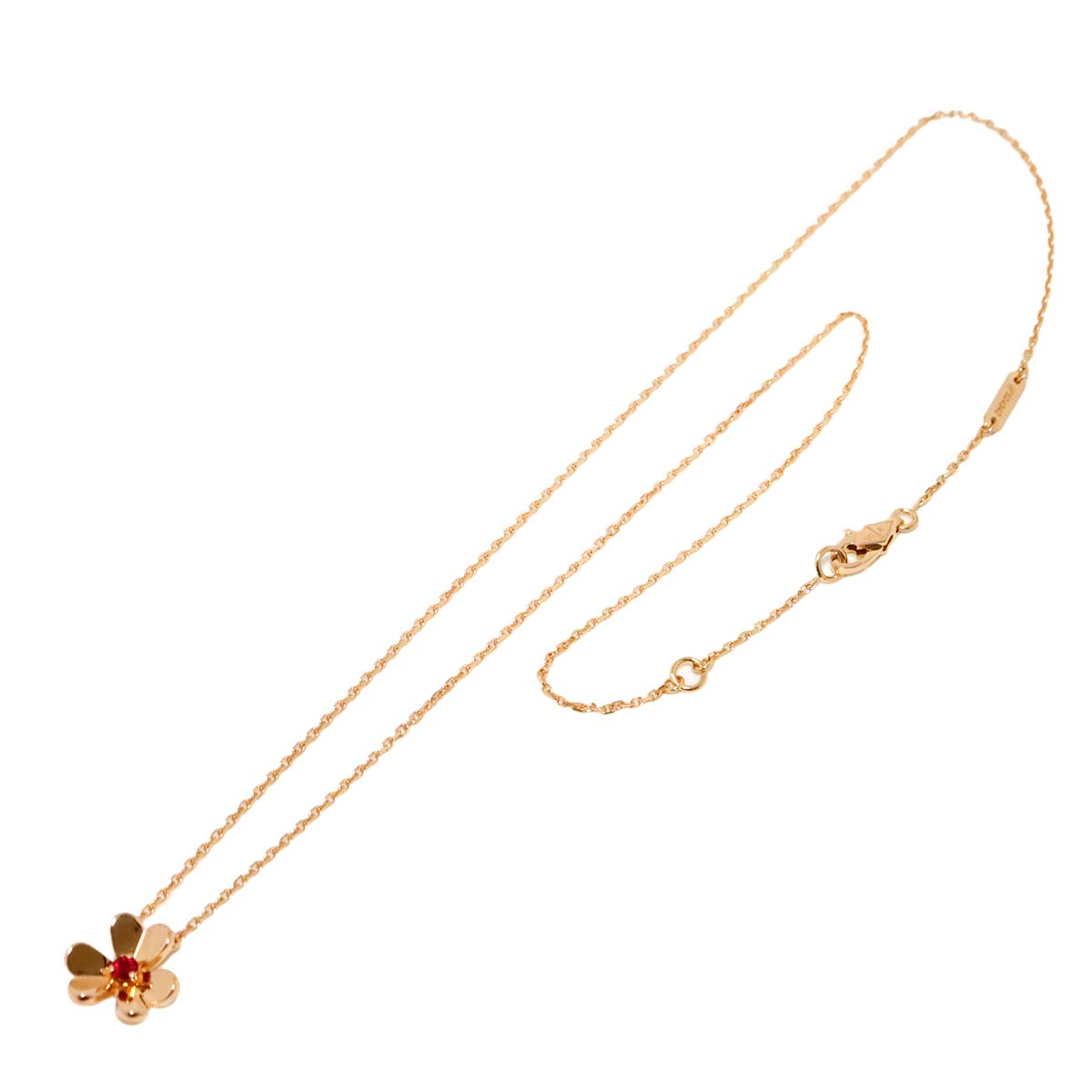 Frivole Ruby Mini Necklace 18K PG 750