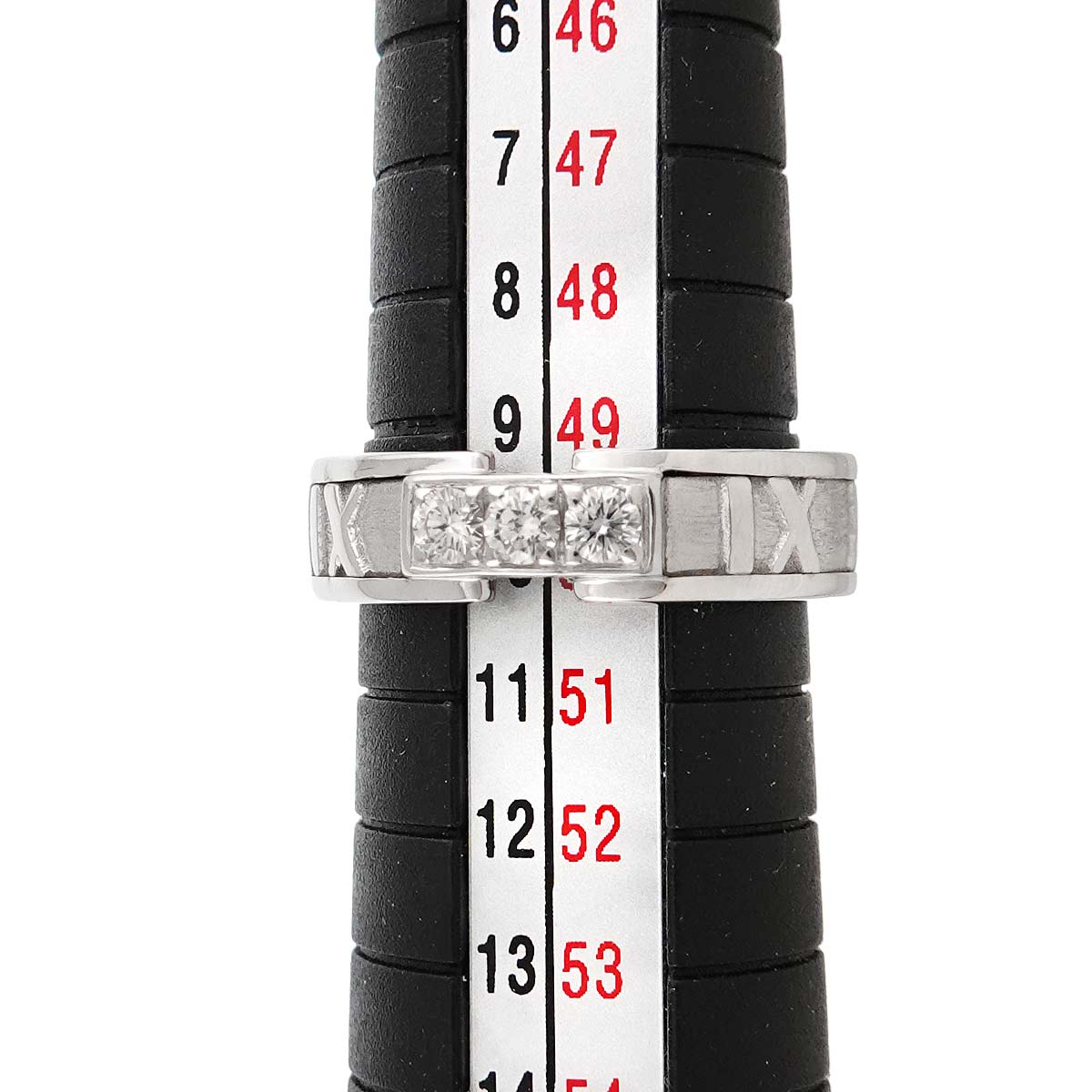 Atlas Diamond Ring 18K White Gold 750 size5-5.25(US)