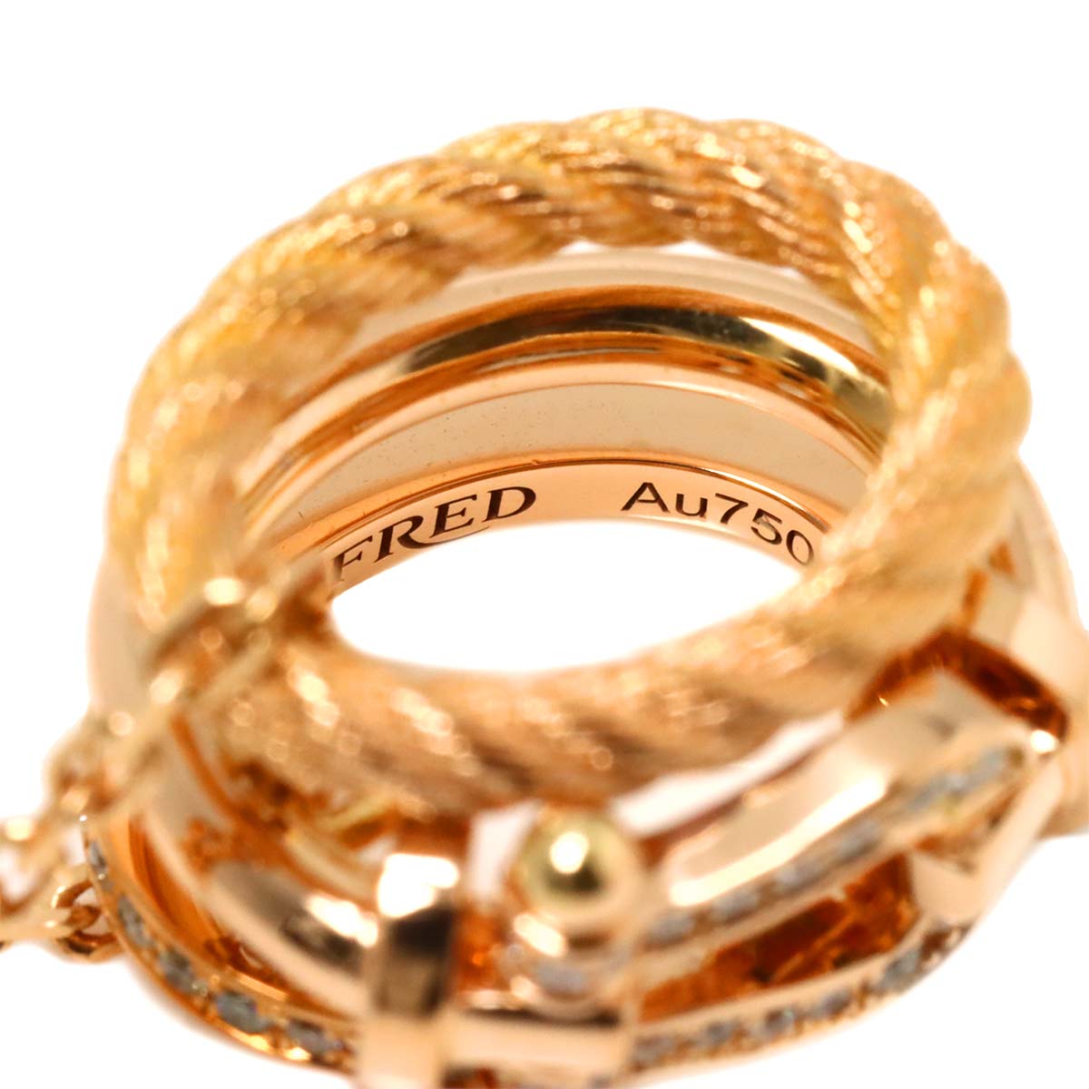 Force10 Diamond Necklace 18K Pink Gold 750