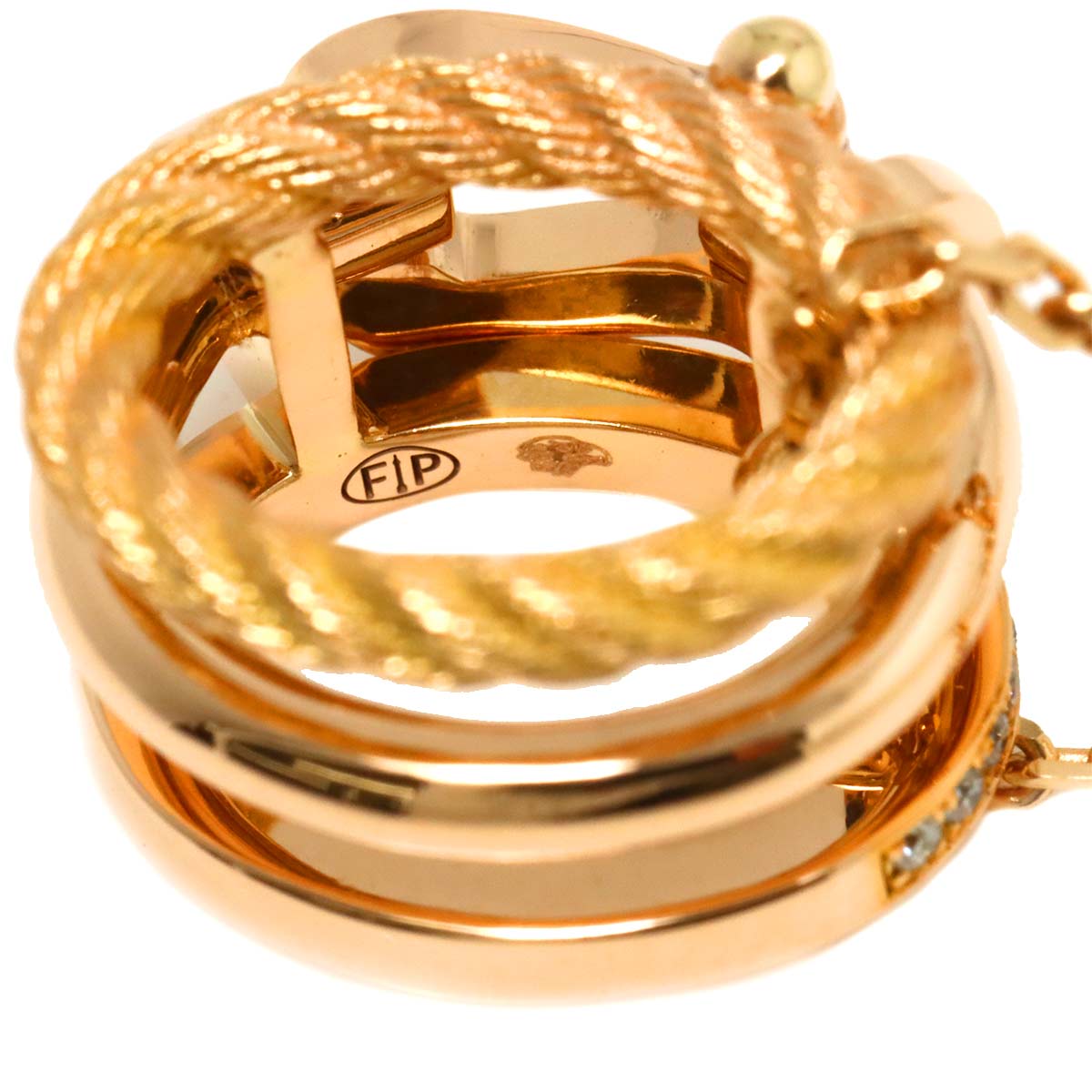 Force10 Diamond Necklace 18K Pink Gold 750