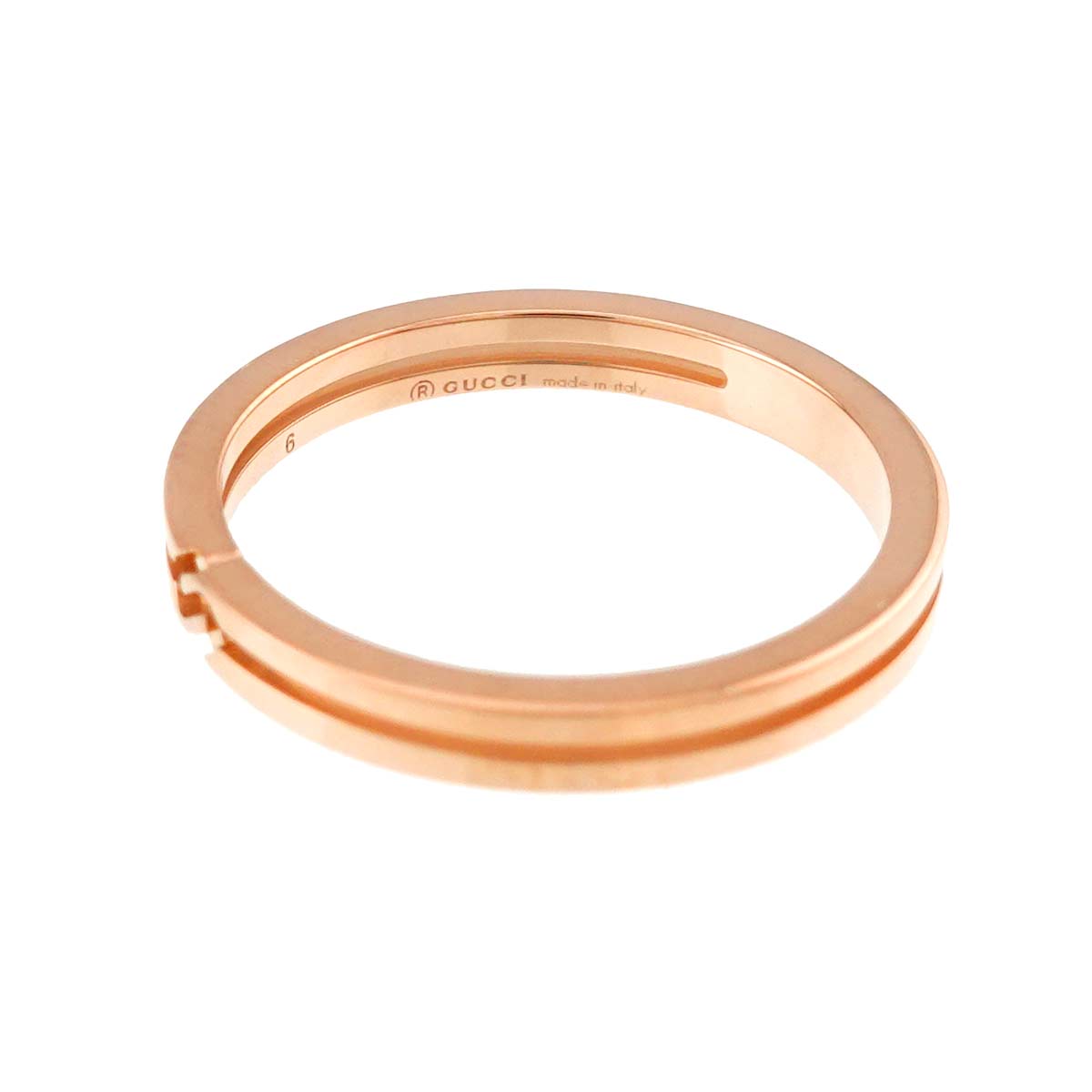 Infinity Ring 18K PG Pink Gold 750 Size6 3.25-3.75(US)