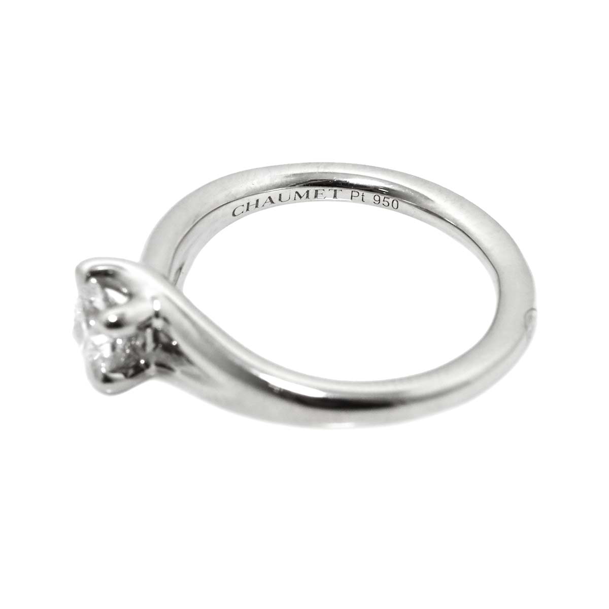 Liens Diamond 0.35ct D/VVS2/3EX Ring Pt size3.75(US)
