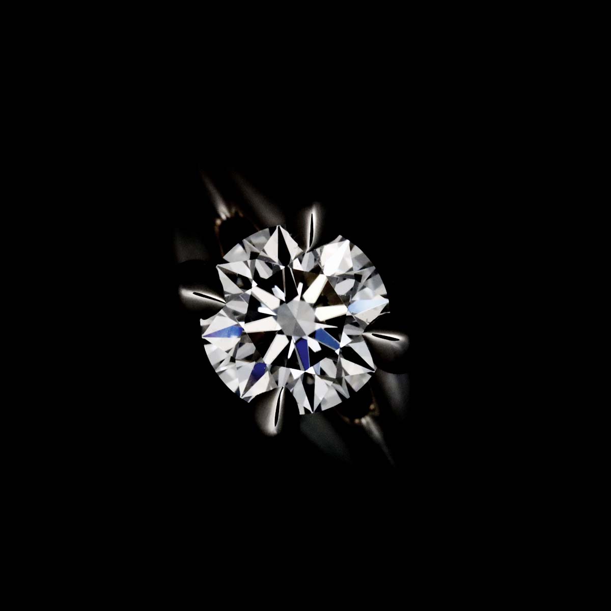 Liens Diamond 0.35ct D/VVS2/3EX Ring Pt size3.75(US)
