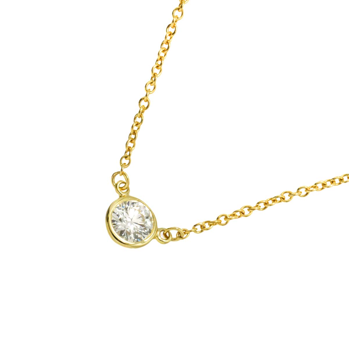 By The Yard Diamond 1P Necklace 18K Yellow Gold 750