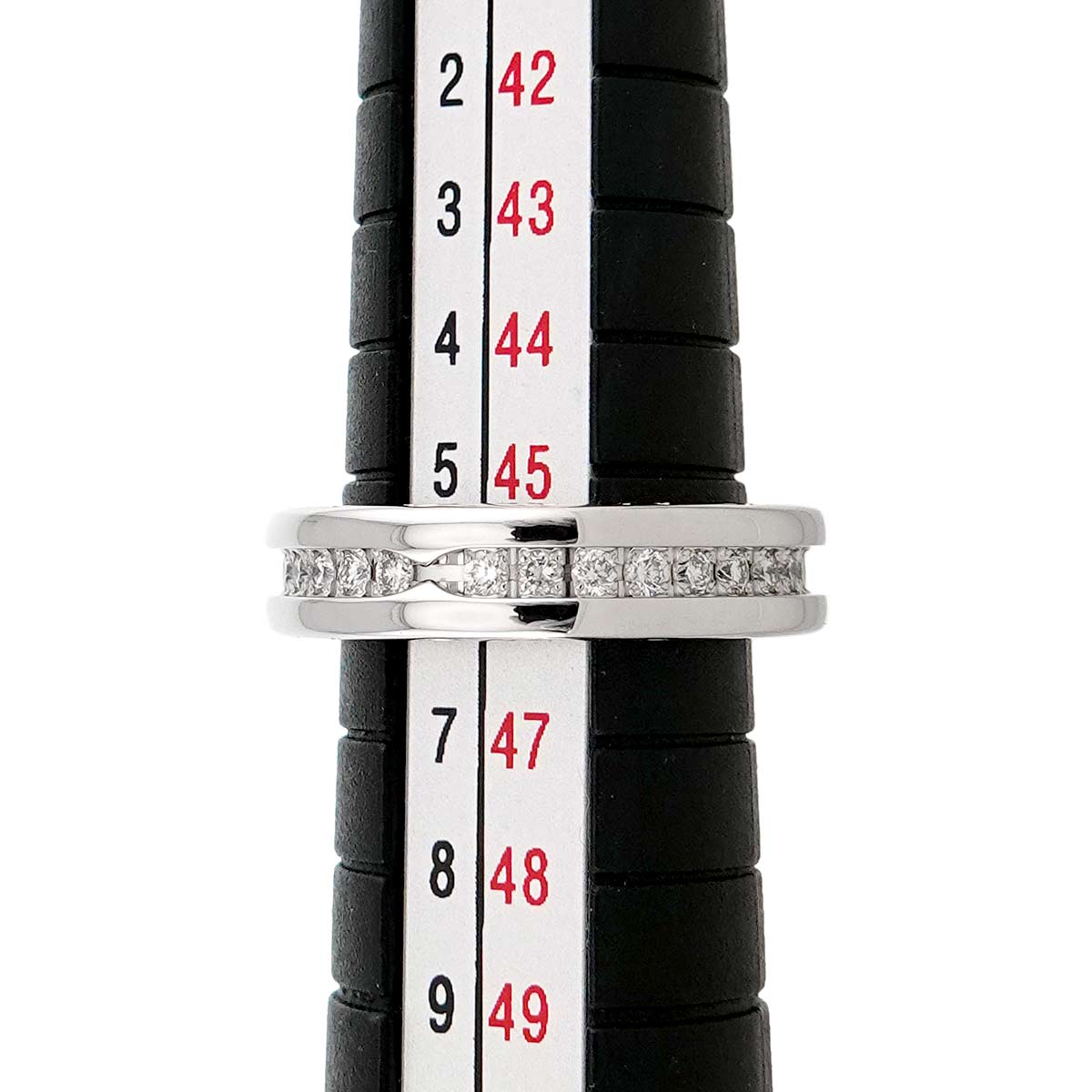 B-zero1 Band Diamond Ring 18K WG 750 size45 3.25-3.75(US)