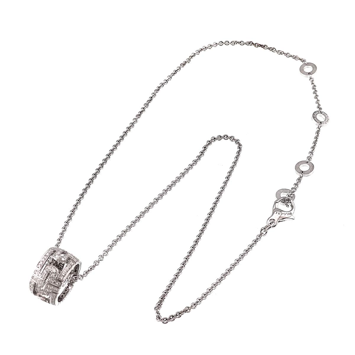 Parentesi Diamond Necklace 18K White Gold 750