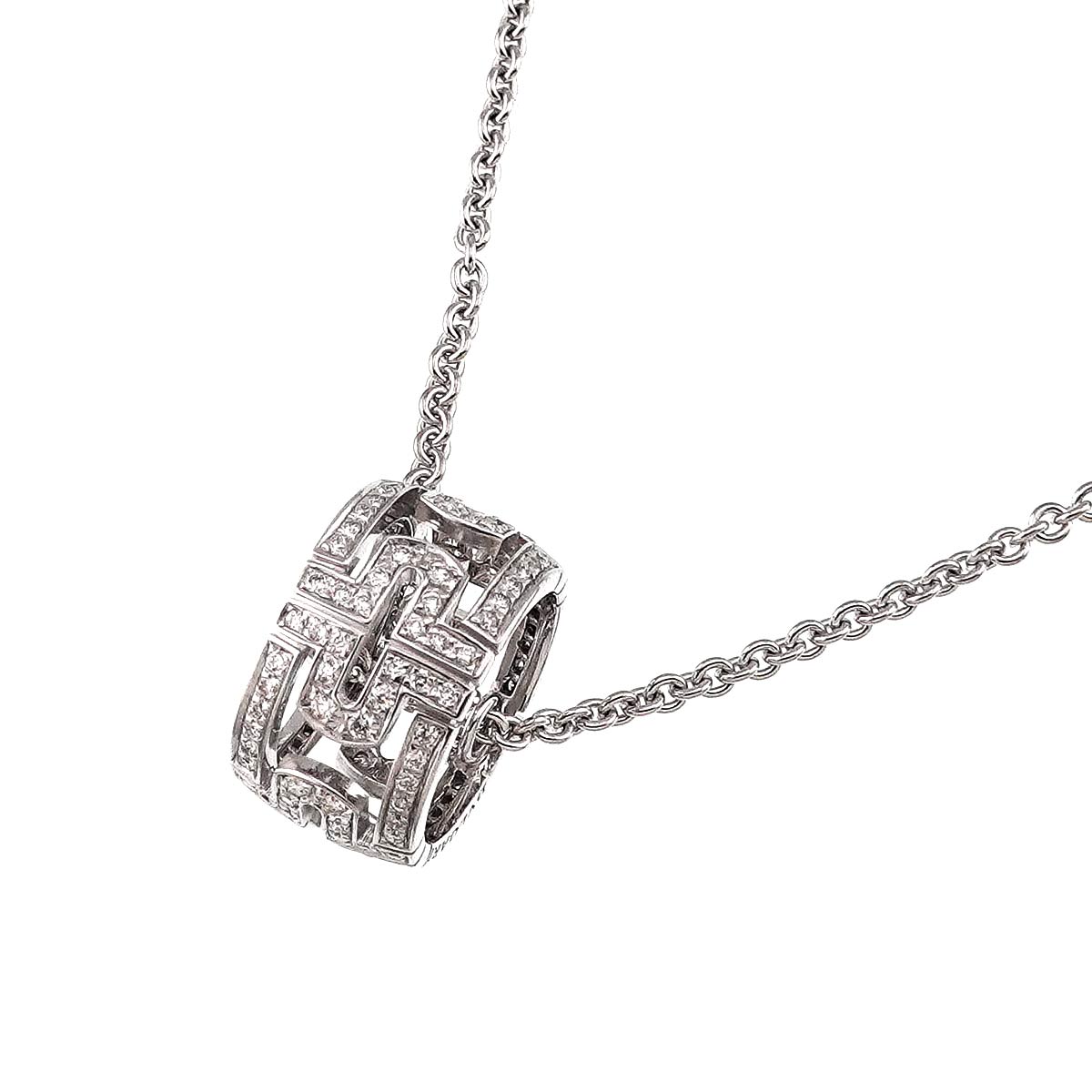 Parentesi Diamond Necklace 18K White Gold 750