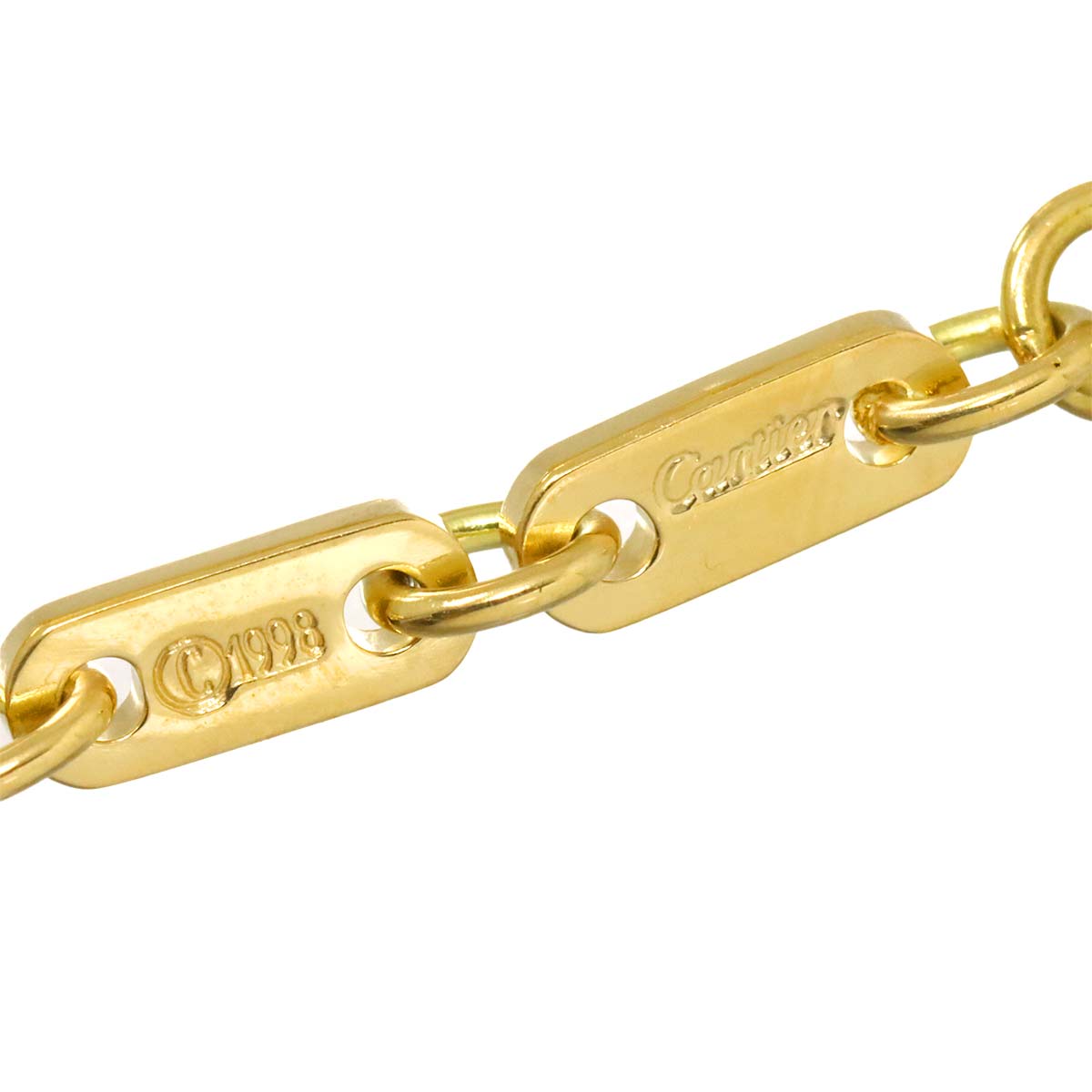 Figaro Necklace 18K YG Yellow Gold 750