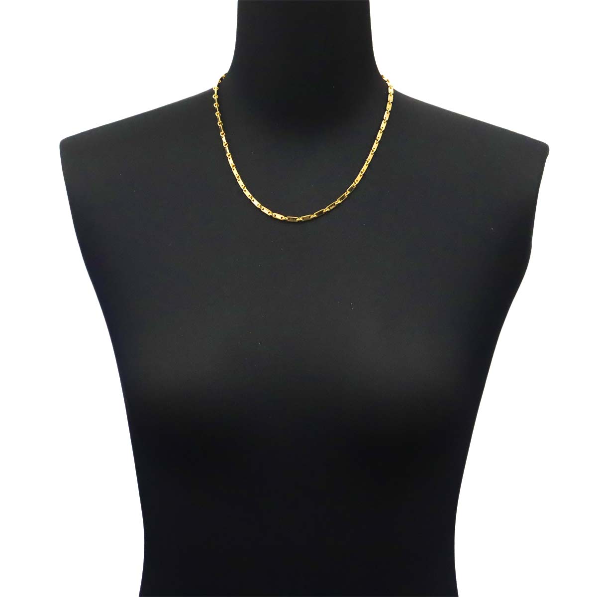 Figaro Necklace 18K YG Yellow Gold 750