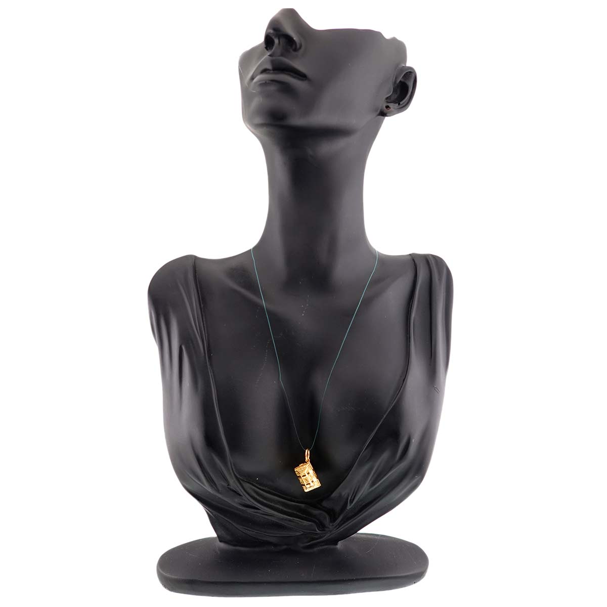 Treasure chest Sapphire Diamond Pendant Top 18K YG 750