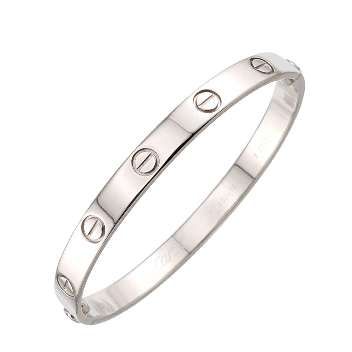 Love Bracelet Bangle Pt Platinum Size18