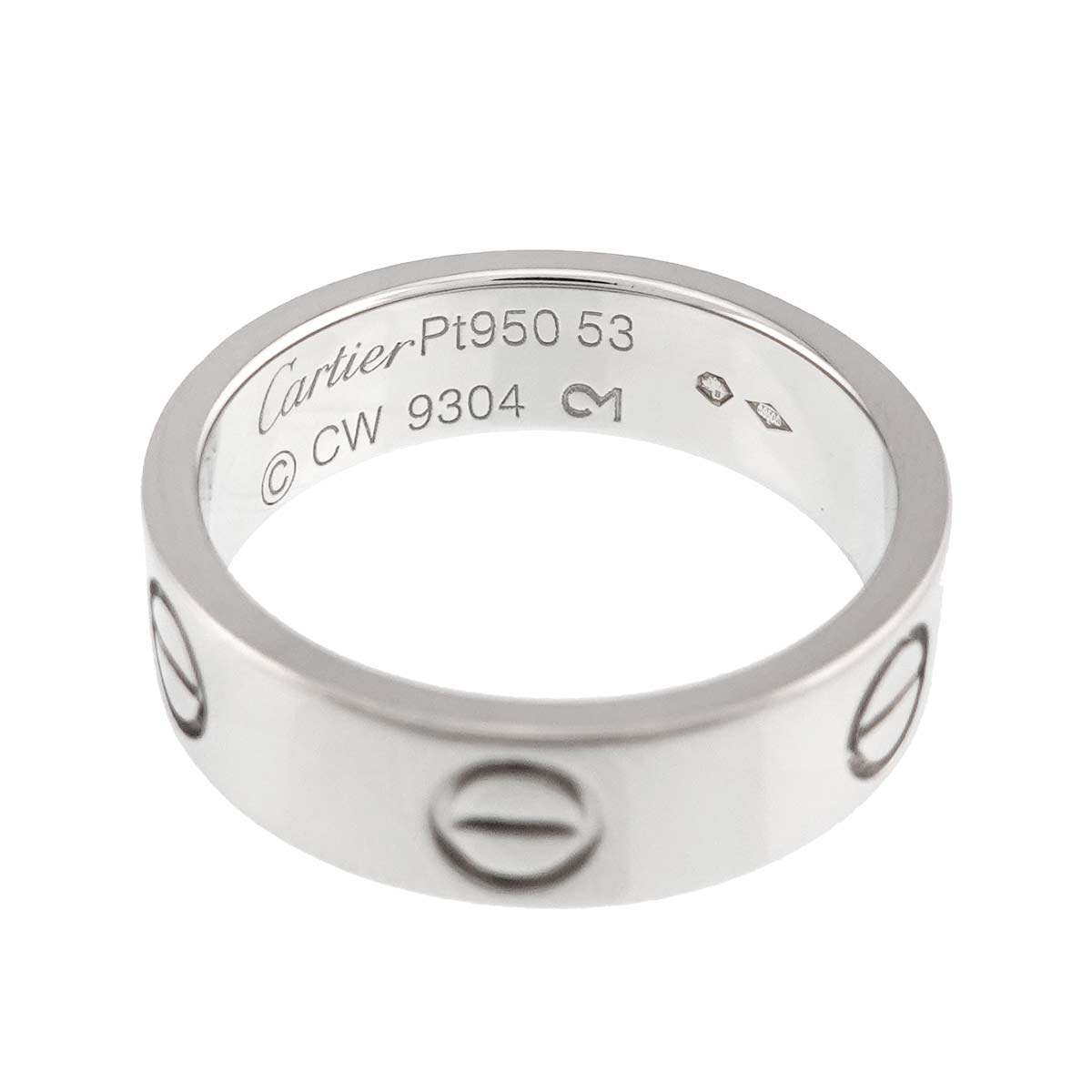 Love Ring Platinum Size53 6(US)