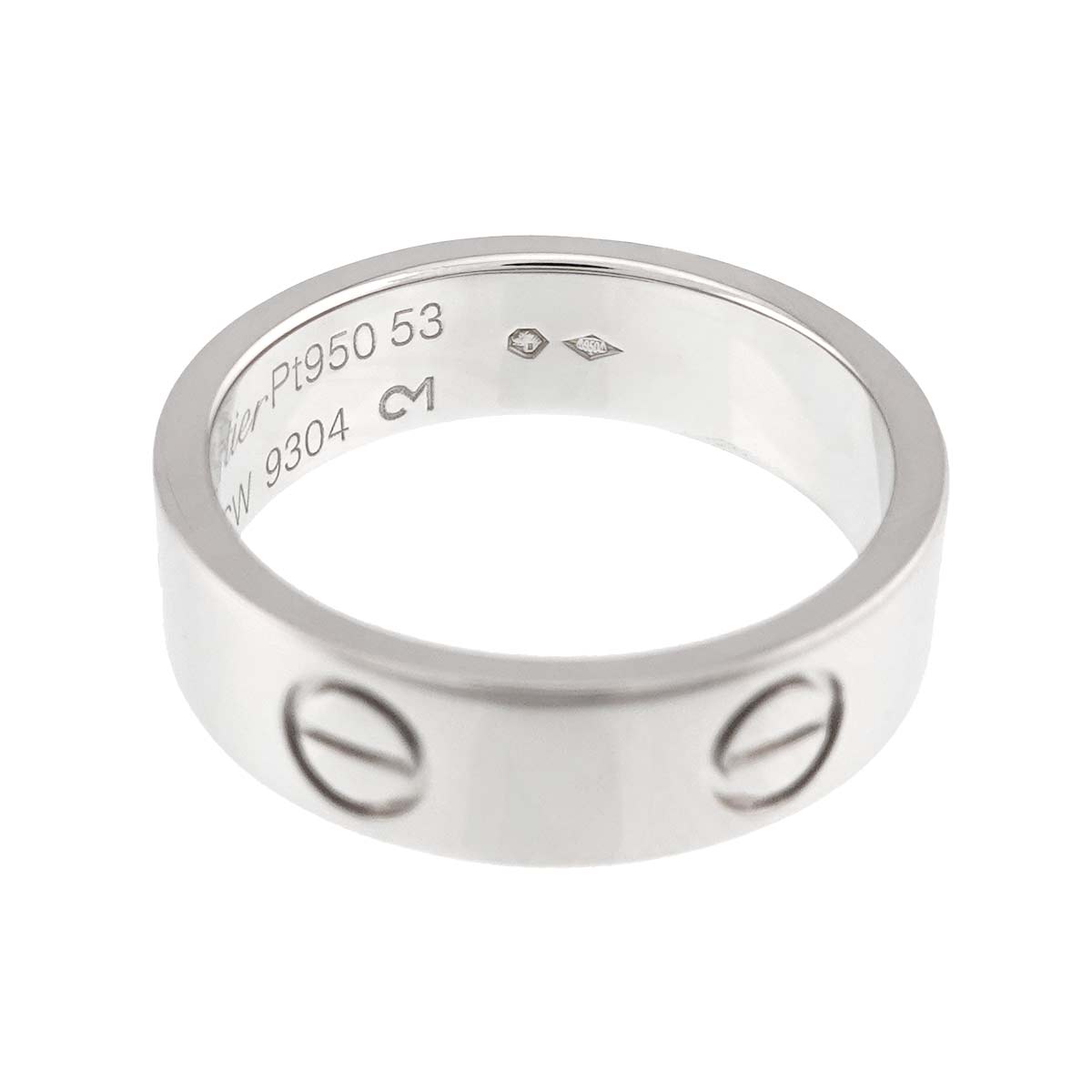 Love Ring Platinum Size53 6(US)