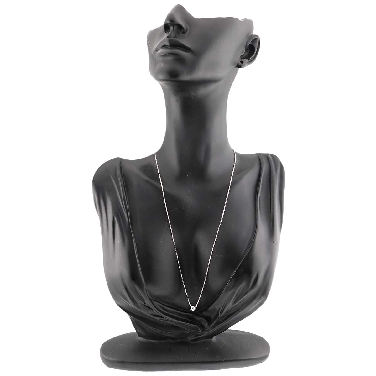 C De Diamond 0.22ct D/VVS1/3EX Necklace 18K WG 750