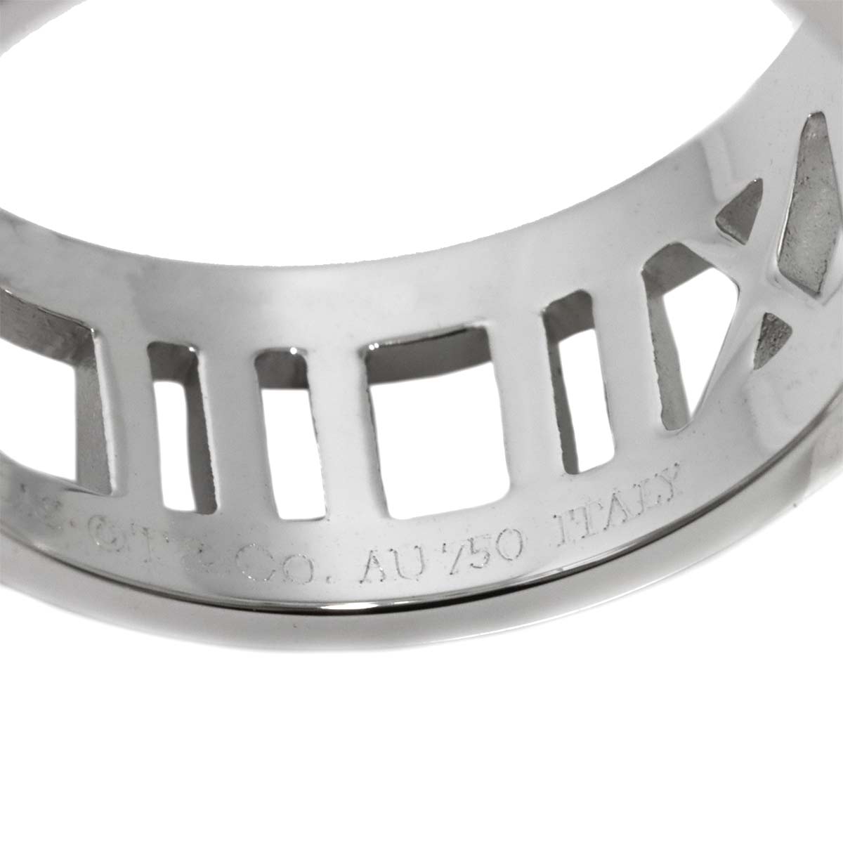 Atlas Diamond Ring 18K White Gold 750 size6.75(US)