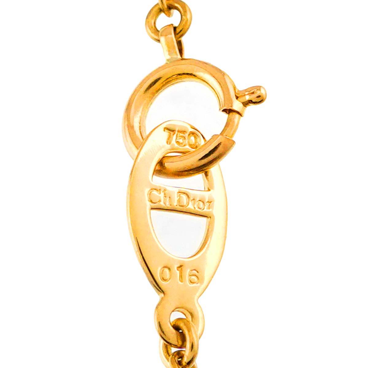 Diamond Ruby Sapphire Necklace 18K Yellow Gold 750