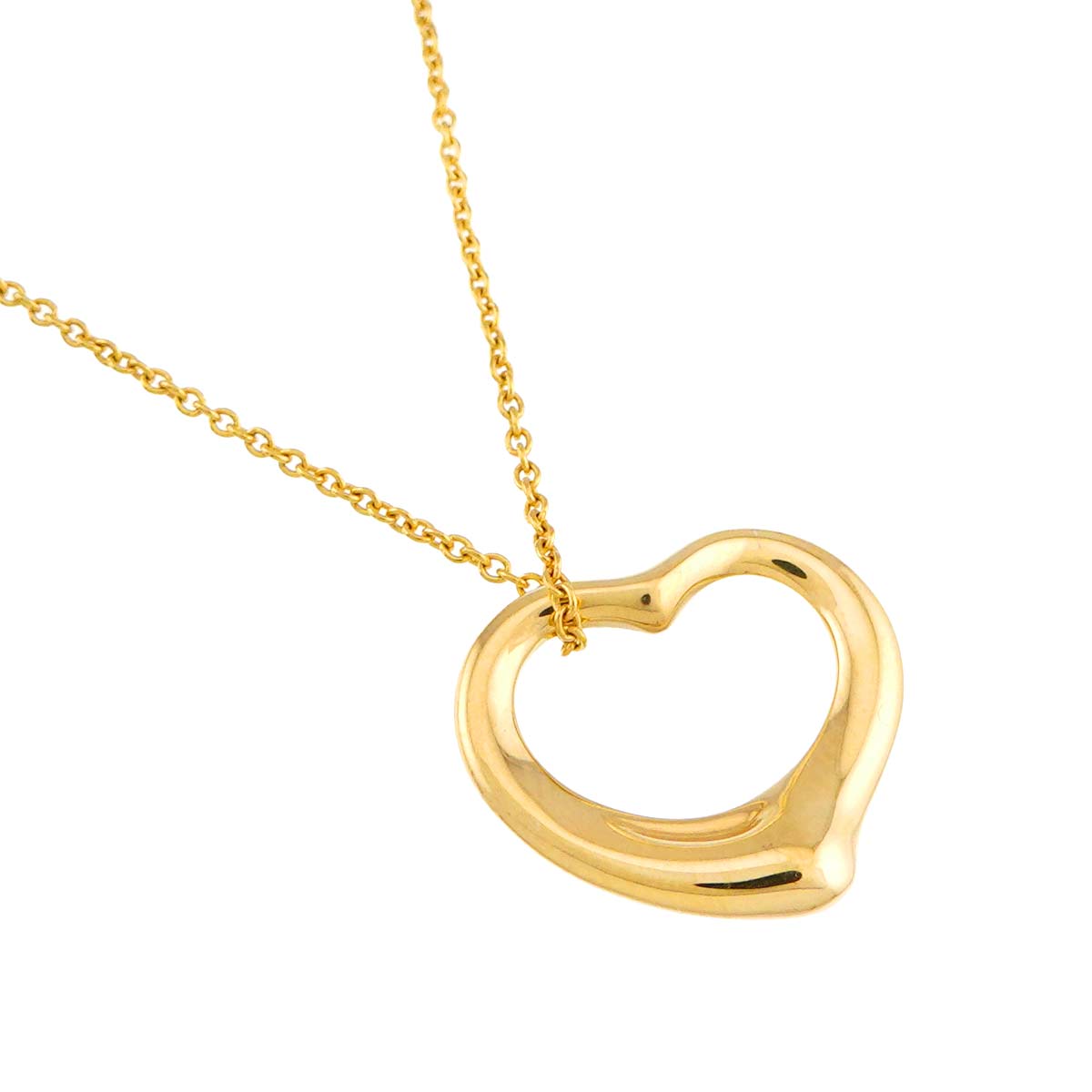 Open Heart Necklace 18K Yellow Gold 750