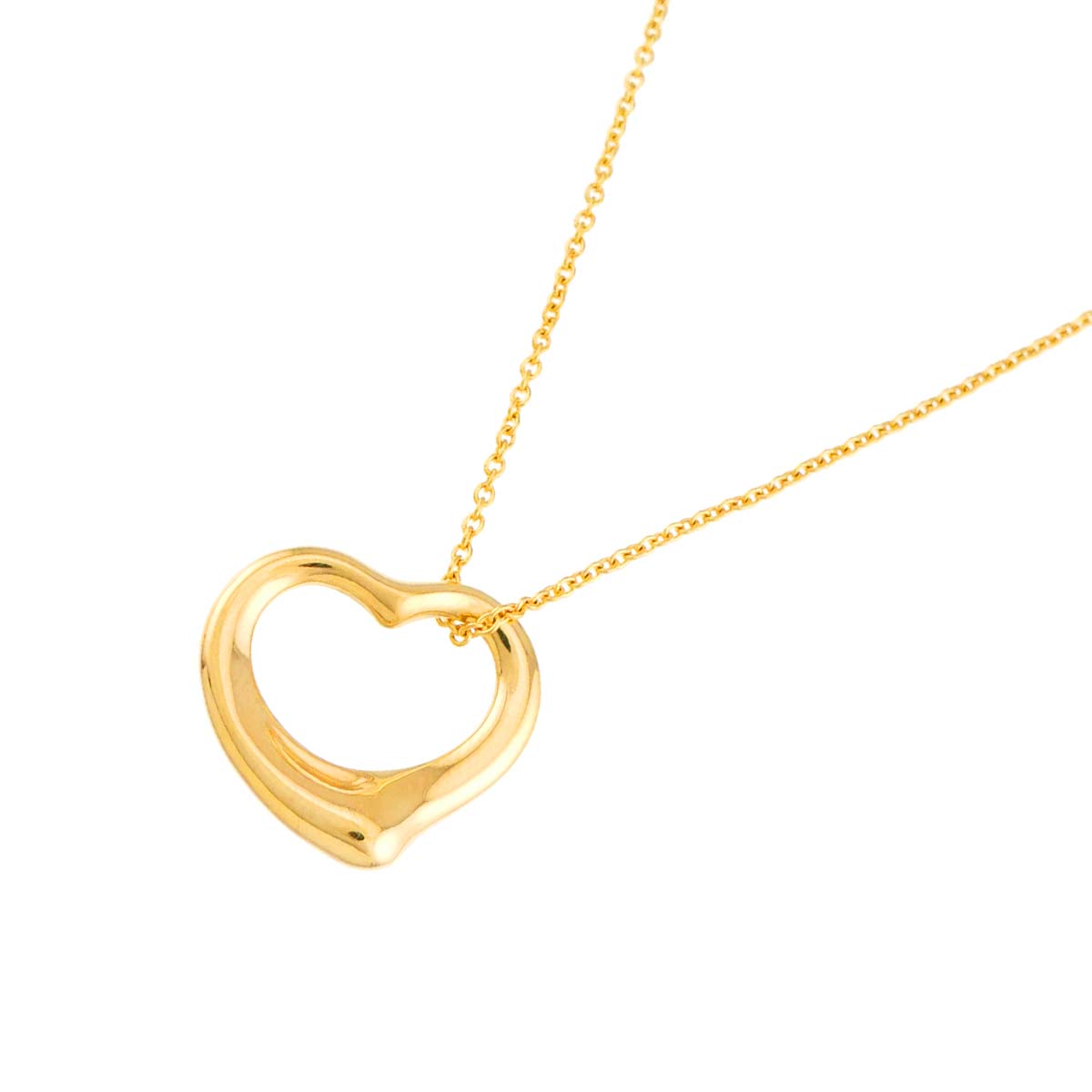 Open Heart Necklace 18K Yellow Gold 750
