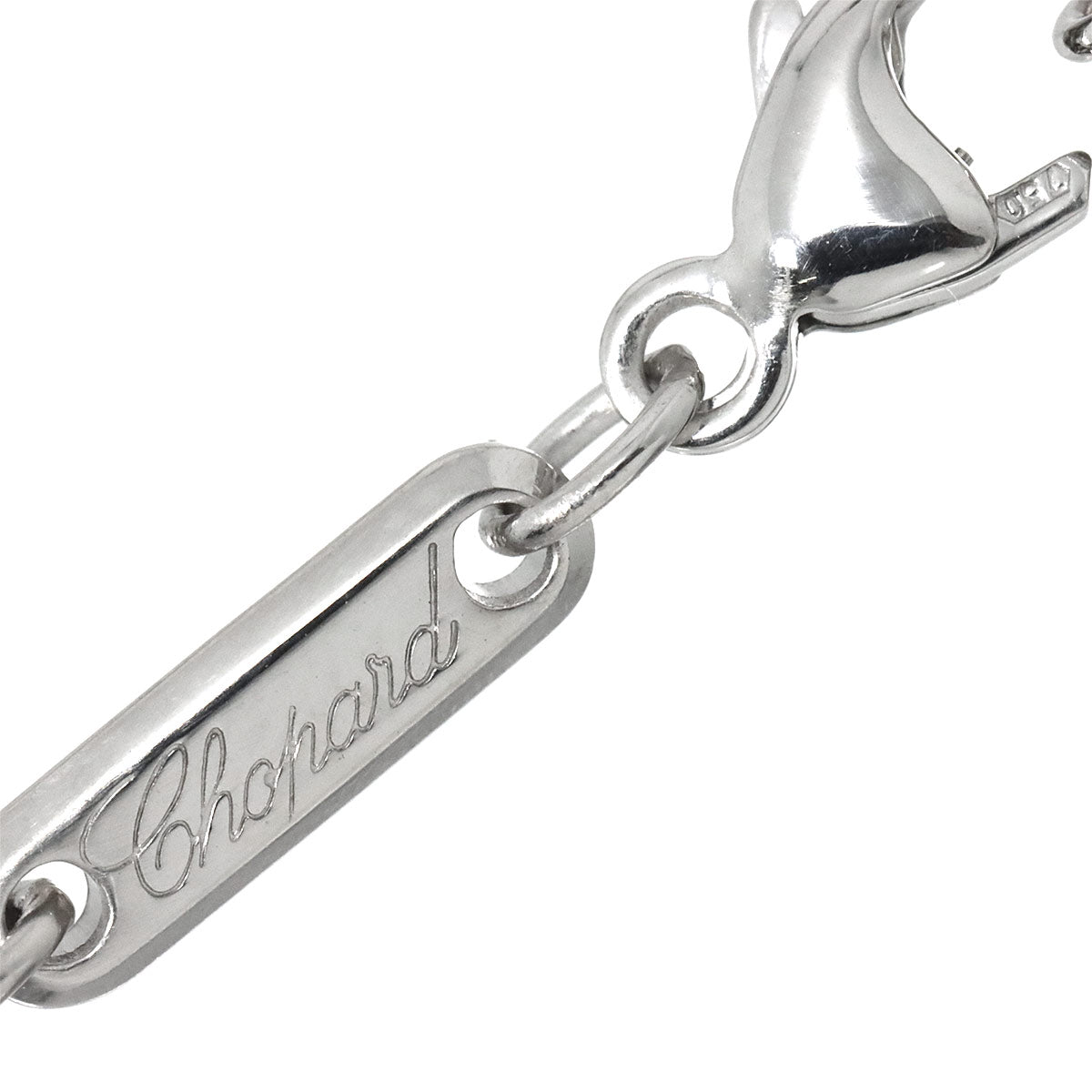 Happy Diamond Heart Necklace 18K White Gold 750