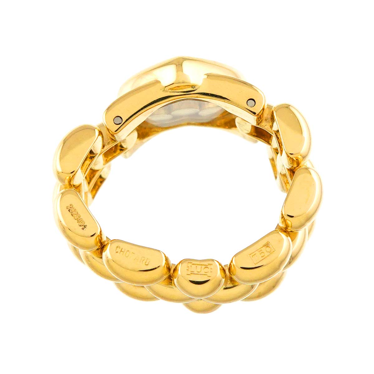 Happy Diamond Heart Ring 18K YG 750 Size5.25(US)