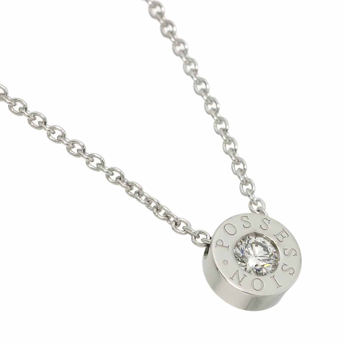 Possession Diamond Necklace 18K White Gold 750