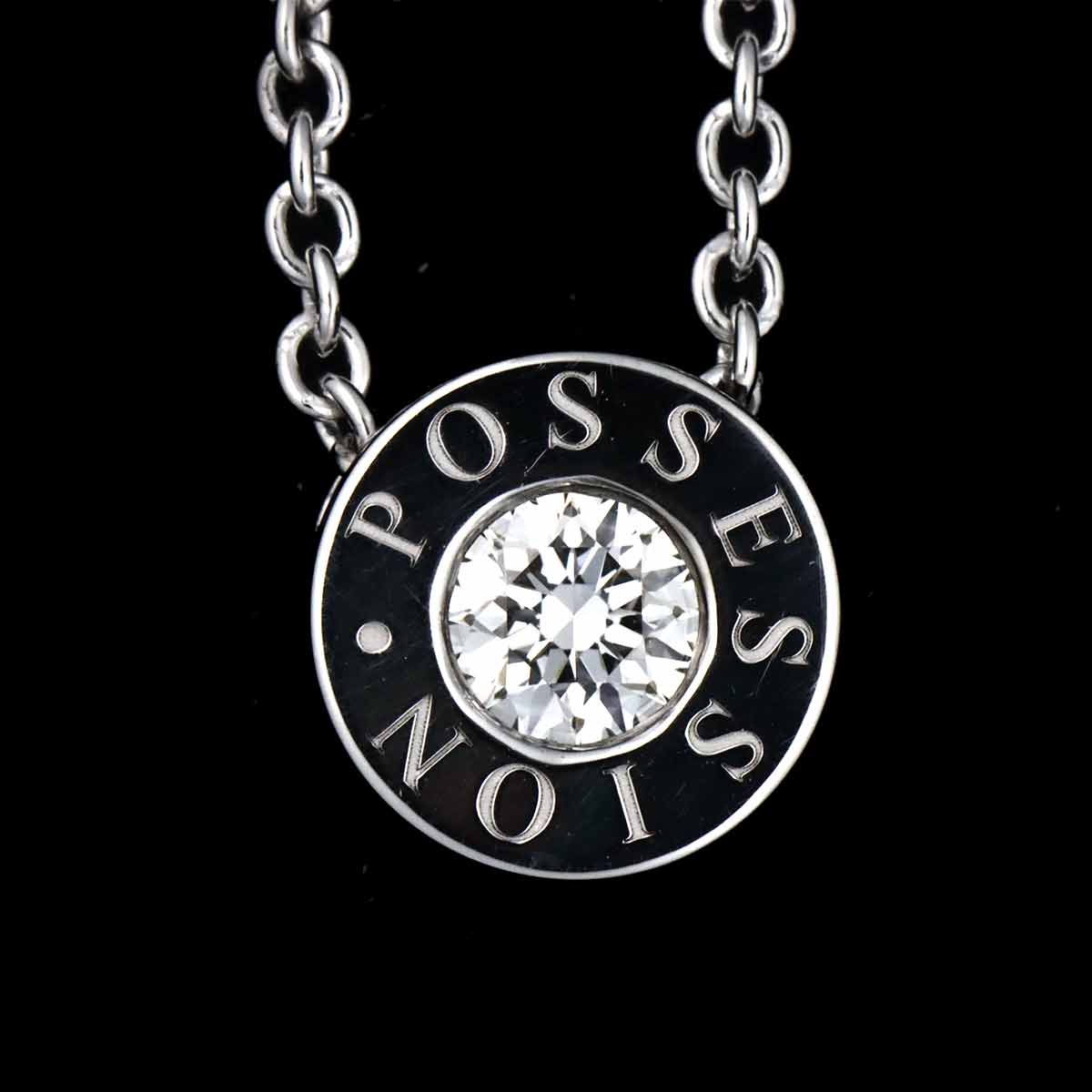 Possession Diamond Necklace 18K White Gold 750