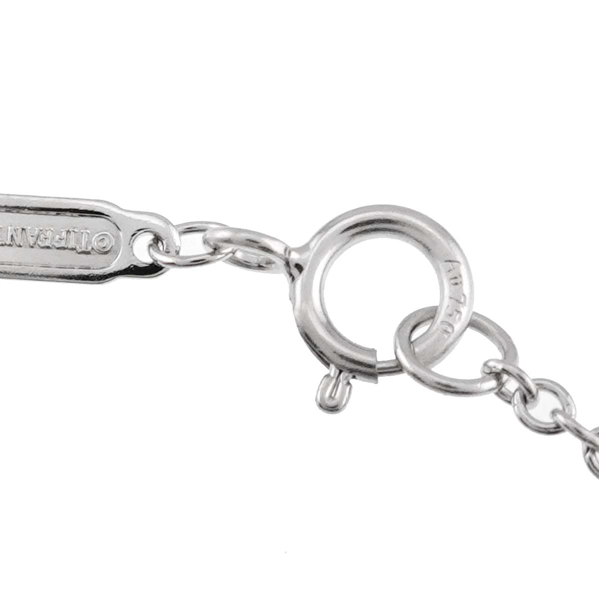 Knot Diamond 0.25ct Necklace 18K White Gold 750