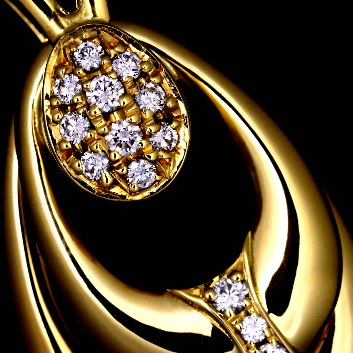 Diamond Pendant Top 18K YG 750