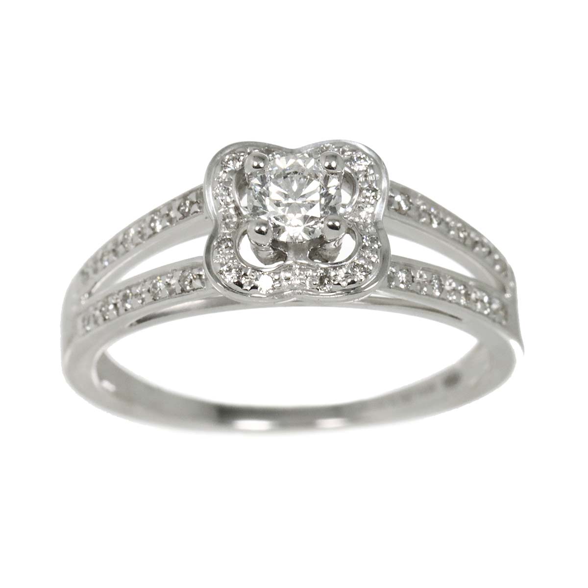 chance of Love Diamond Ring 18K WG 750 size4.5(US)