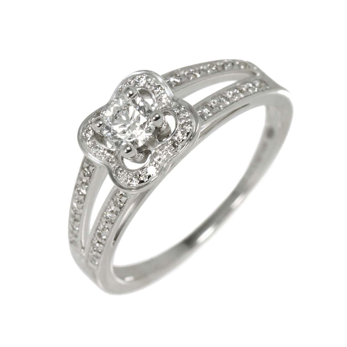 chance of Love Diamond Ring 18K WG 750 size4.5(US)