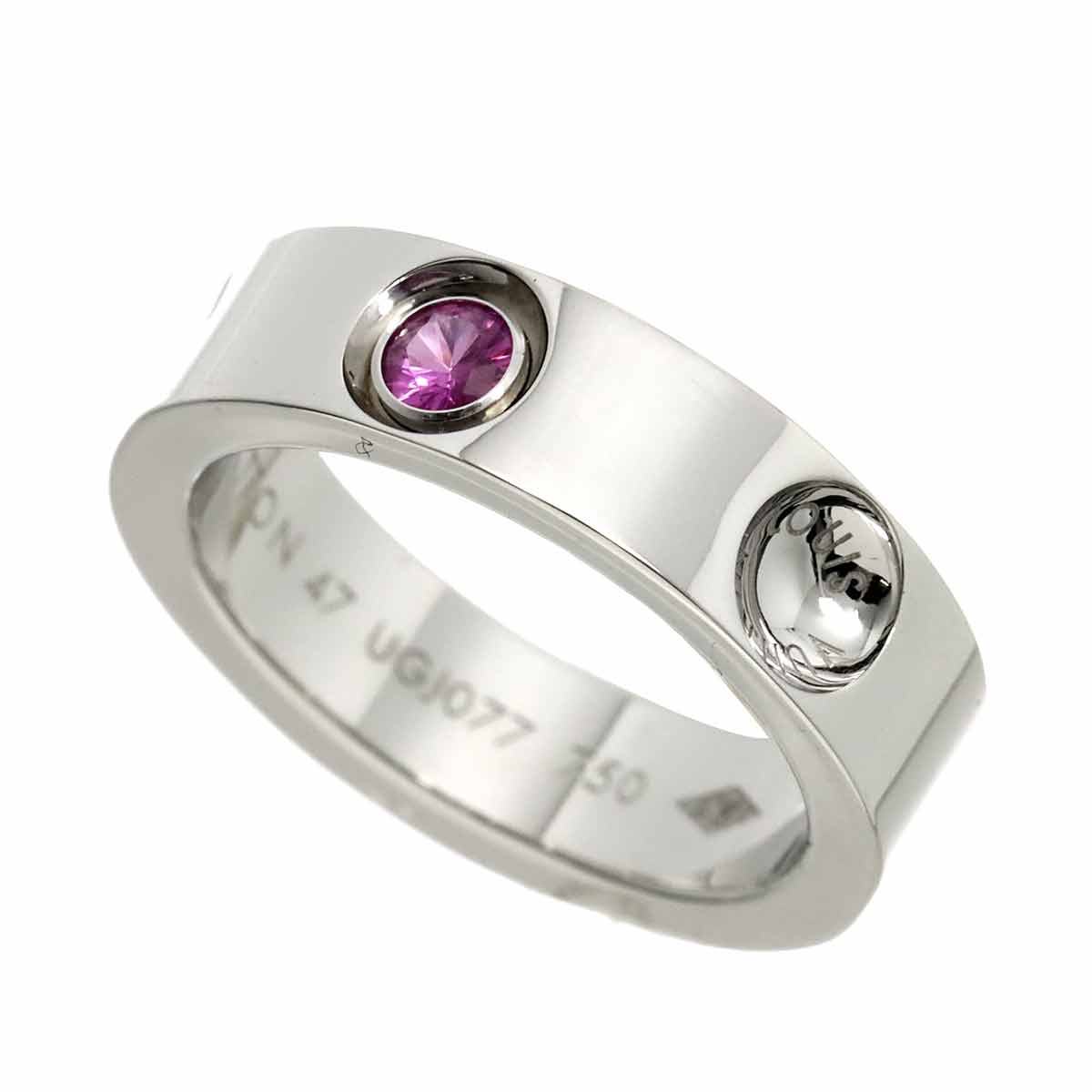 Petit Bague Sapphire Ring 18K WG 750 size47 4(US)