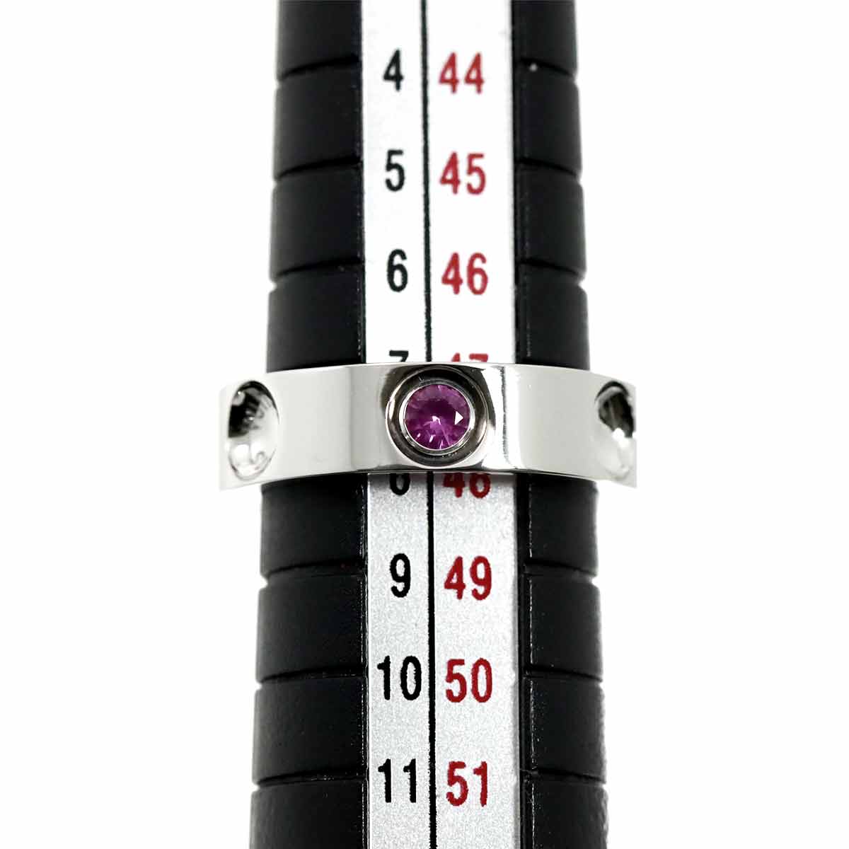 Petit Bague Sapphire Ring 18K WG 750 size47 4(US)