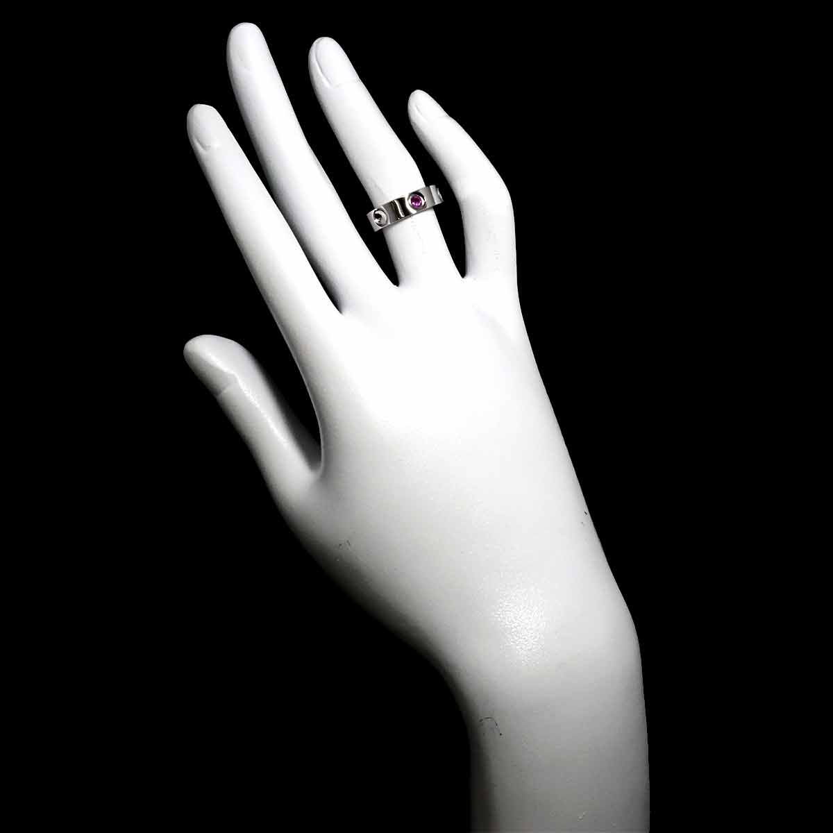 Petit Bague Sapphire Ring 18K WG 750 size47 4(US)