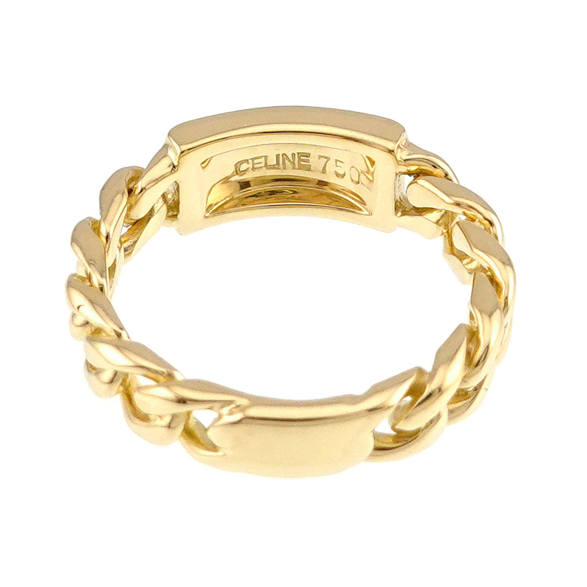 Logo Ring 18K Yellow Gold 750 size3.25-3.75(US)