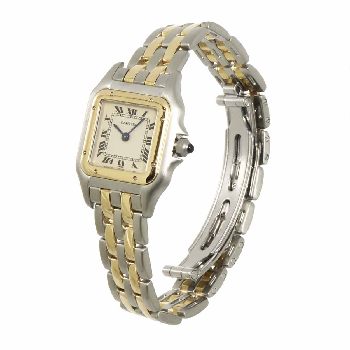 Panthere Two Row SM 84083242 Quartz Cream Dial K18YG Ladies