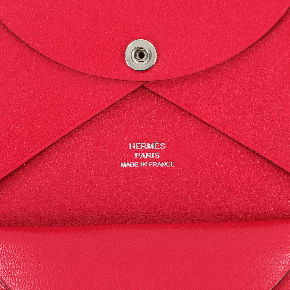 Calvi Duo Card Case Chevre Chamkila Rose Extreme